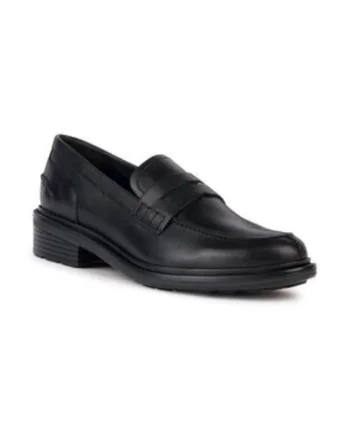 Mocasini dama,  Walk Pleasure, talpa joasa, piele naturala, negru