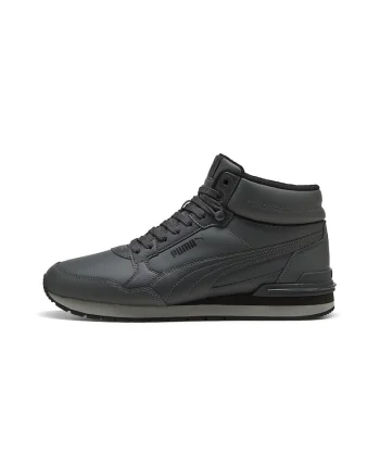 Ghete mid-cut ST Runner v4, Gri inchis