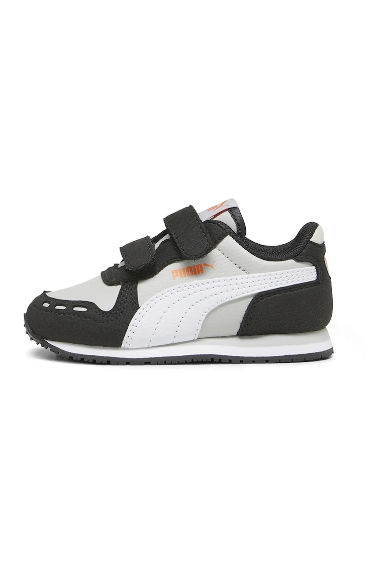 Pantofi sport cu inchidere velcro Cabana Racer SL 20, Portocaliu mandarina/Alb murdar/Gri antracit