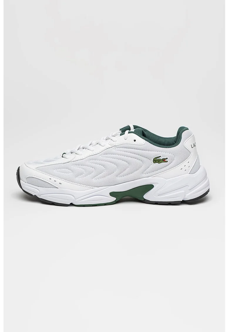 Pantofi sport cu detalii logo Storm, Alb optic/Verde aquamarin