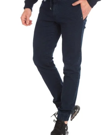 Pantaloni barbati,  Runner 6876, albastru, Albastru