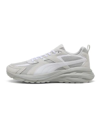 Pantofi sport Hypnotic din plasa cu garnituri din piele intoarsa, Alb murdar