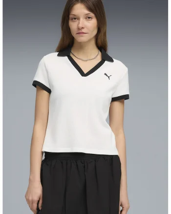 Tricou polo slim fit Wardrobe Essentials, Alb