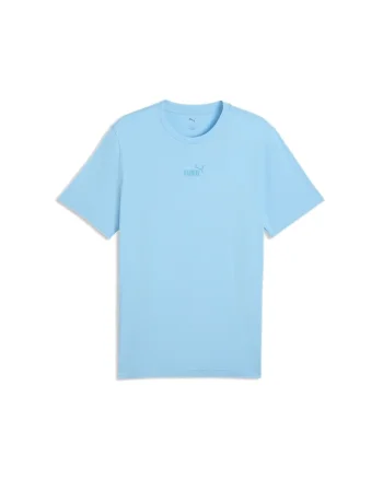 Tricou din bumbac cu logo Essentials, Albastru pastel/Albastru royal