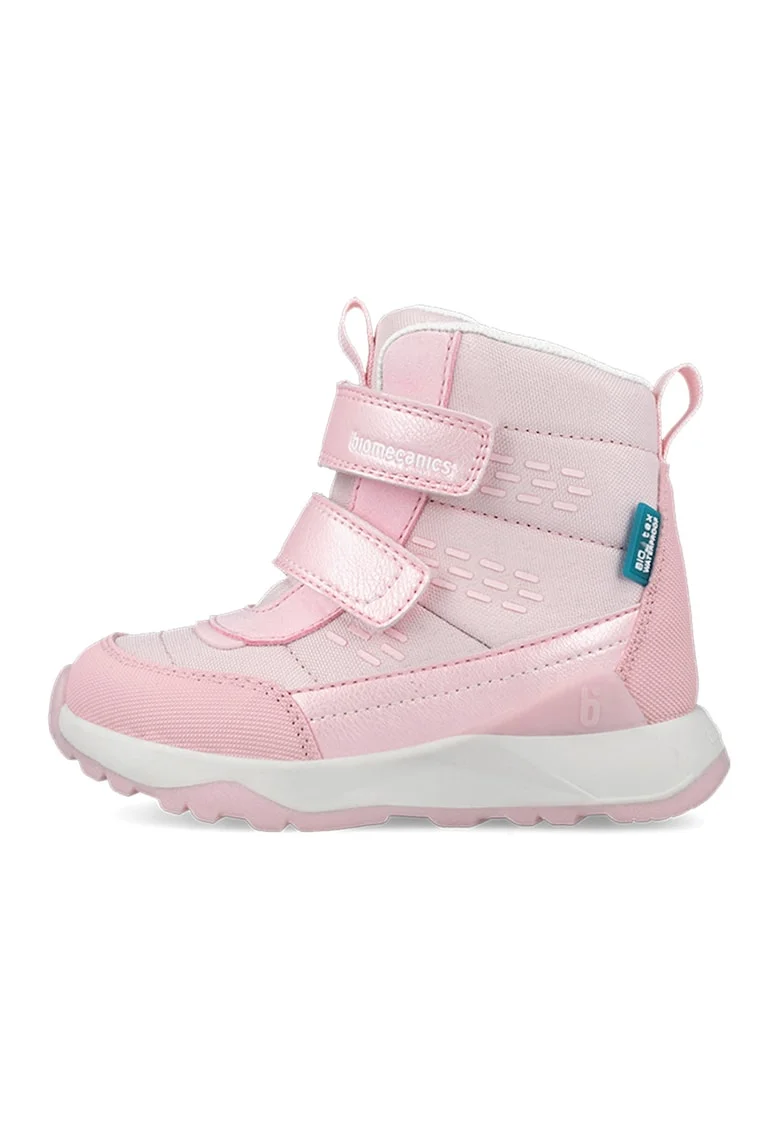 Ghete impermeabile cu velcro, Roz pastel/Roz pal