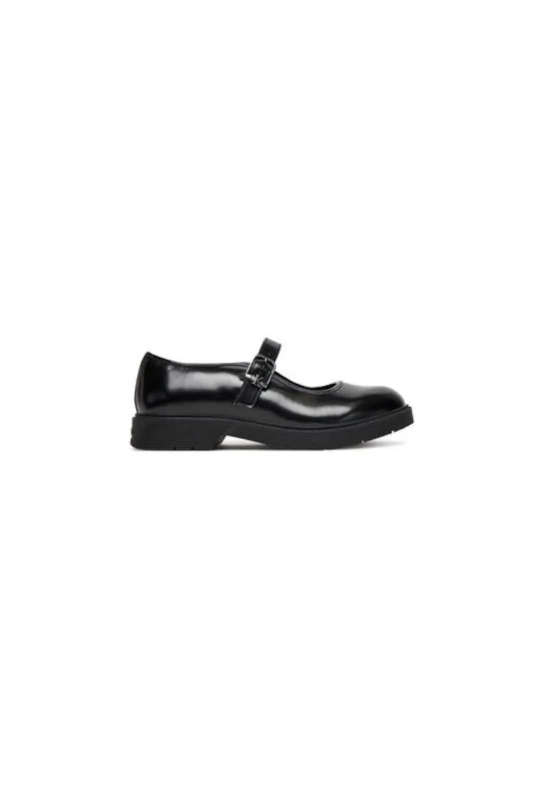 Pantofi pentru fete,  305519801, piele ecologica, negru