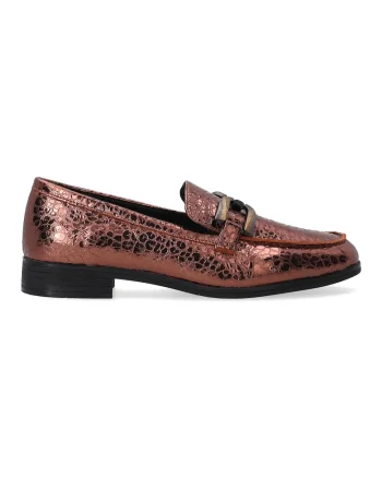 Pantofi loafer cu aspect metalizat