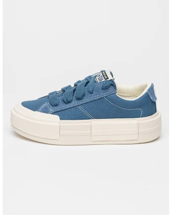 Pantofi sport flatform de panza Cruise, Albastru prafuit