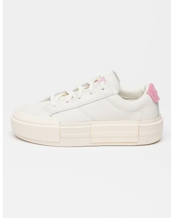 Pantofi sport flatform de piele Cruise, Alb
