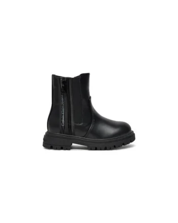 Ghete pentru fete,  304425974, piele ecologica, negru
