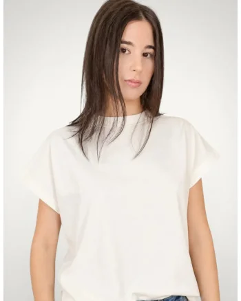 Tricou pentru dama casual din bumbac premium, Alb