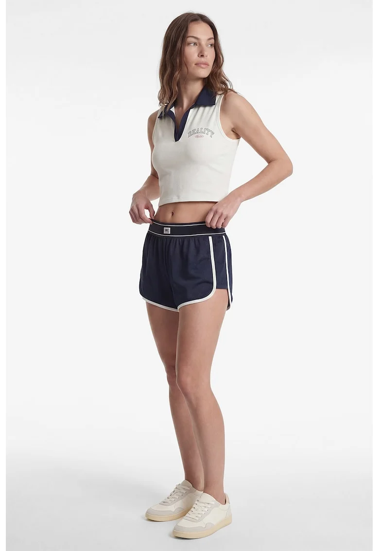 Pantaloni scurti cu garnituri contrastante Sporty, Albastru ultramarin