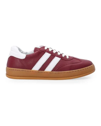 Pantofi sport din piele cu detalii contrastante