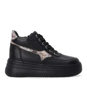 Pantofi sport wedge din piele naturala
