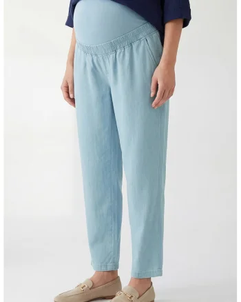 Blugi regular fit pentru gravide, Albastru pastel