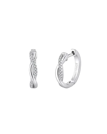 Cercei Infinity Glow Moissanite, Argint 925