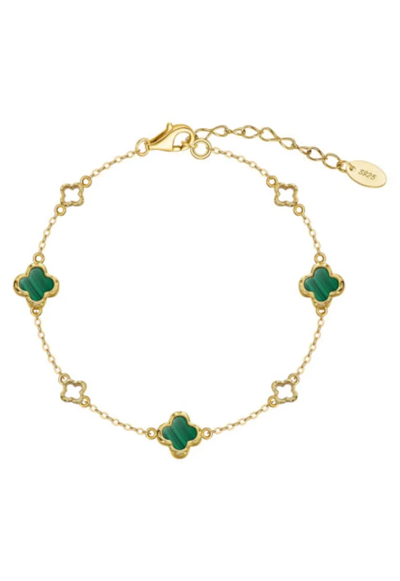 Bijuterii Clover cu Trifoi, Argint 925, pentru femei,, Verde