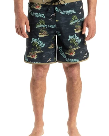 Pantaloni scurti de baie Surfsilk Scallop, cu motive tropicale