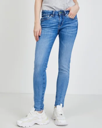 Blugi lungi slim fit cu buzunare,