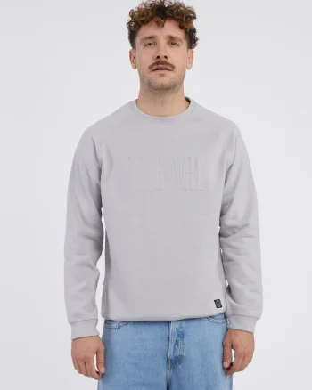 Bluza de trening din bumbac cu decolteu la baza gatului