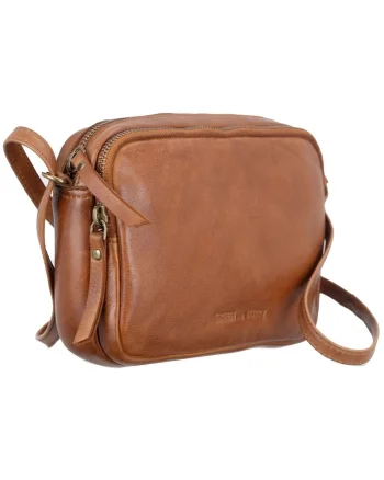 Geanta umar dama piele naturala 23 x 15 x 6.5 cm, Colombiana,, Maro