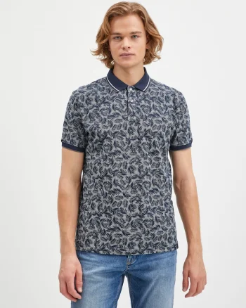 Tricou polo cu animal print