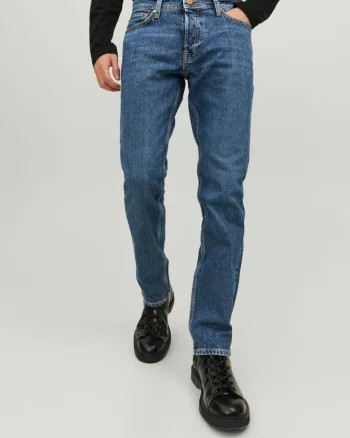Blugi slim fit cu talie medie