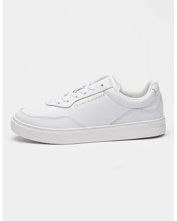 Pantofi sport din piele cu talpa cupsole Casual, Alb