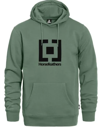 Hanorac cu detaliu logo Leader, Verde feriga, Verde feriga