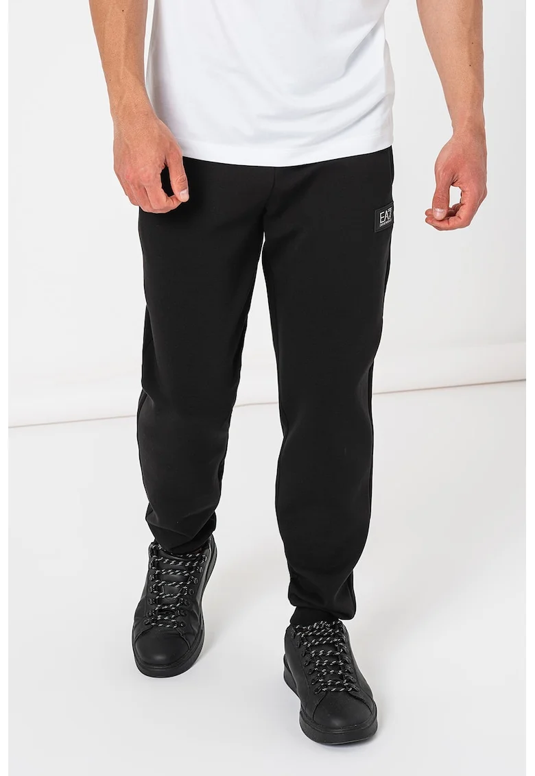 Pantaloni de trening cu talie ajustabila, Negru