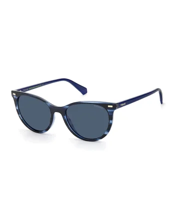 Ochelari de soare cat-eye polarizati, Albastru inchis/Albastru deschis