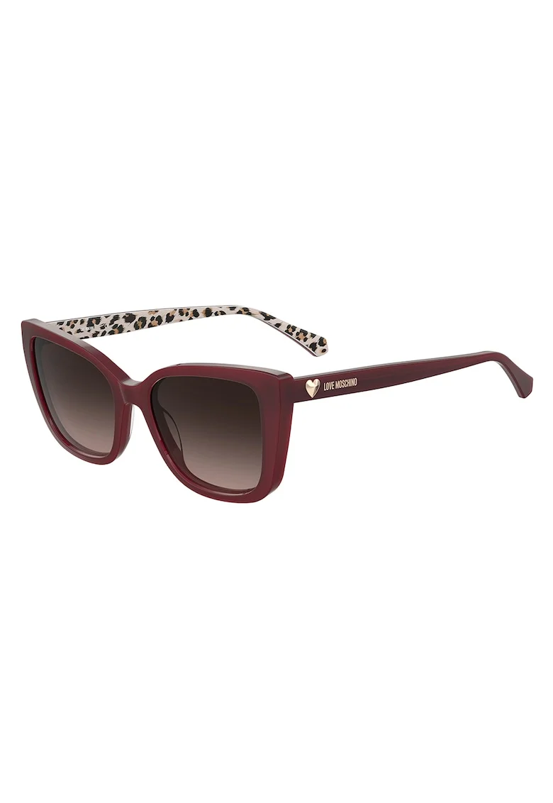 Ochelari de soare butterfly cu lentile in degrade, Rosu inchis