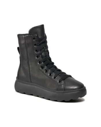 Ghete dama 302893560,  Piele intoarsa, Negru,