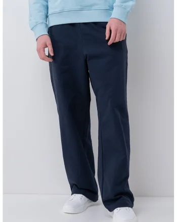 Pantaloni de trening cu croiala dreapta Premium, Albastru inchis