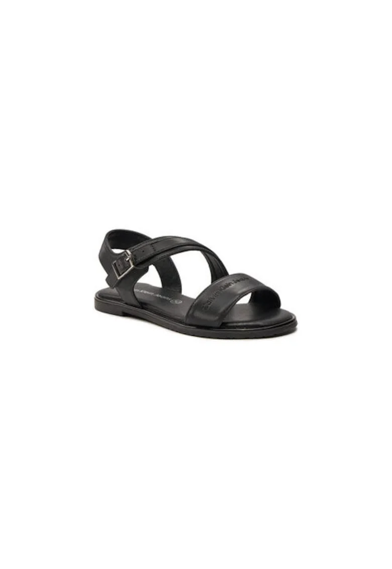 Sandale copii,  piele ecologica, negru
