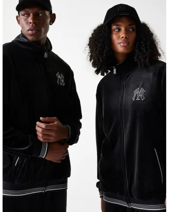 Bluza unisex de trening cu logo brodat, Negru