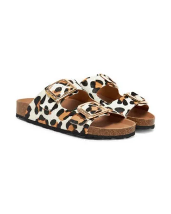 Papuci dama, Grunland, piele naturala, multicolor