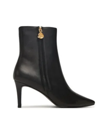 Botine dama 305541796,  Piele naturala, Negru