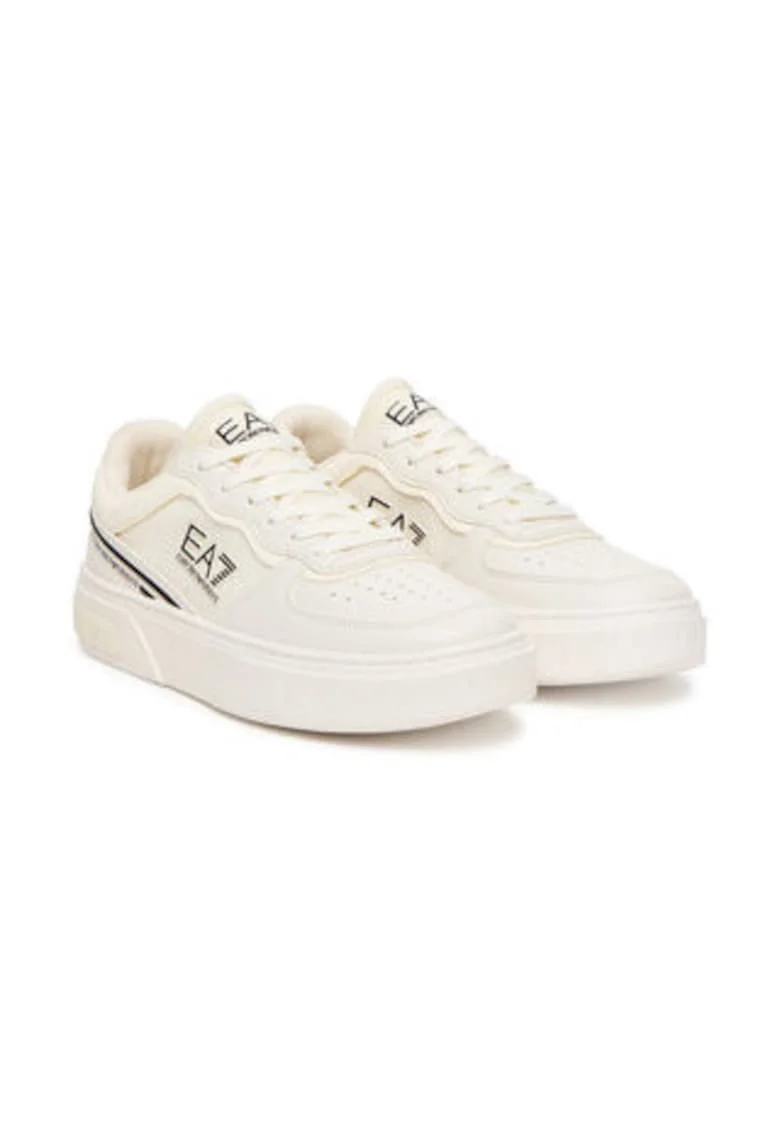 Tenisi unisex, Emporio Armani  piele ecologica, bej