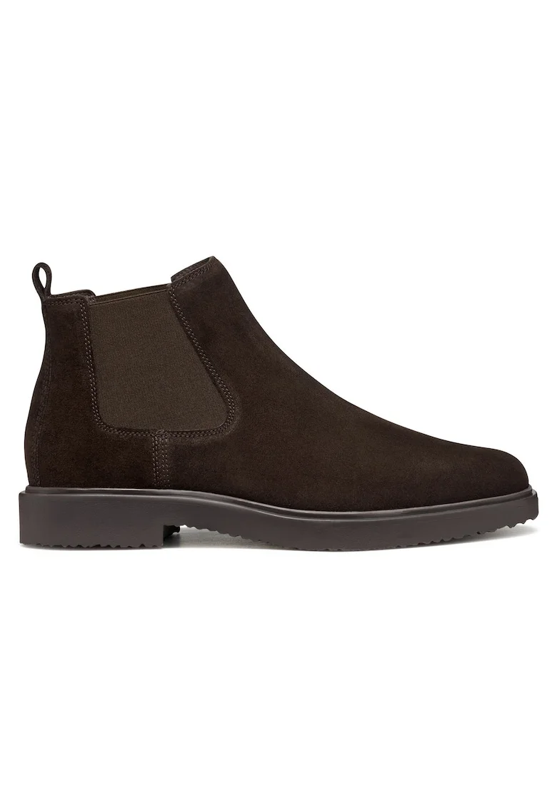 Ghete  Chelsea, piele naturala, maro inchis, Maro inchis