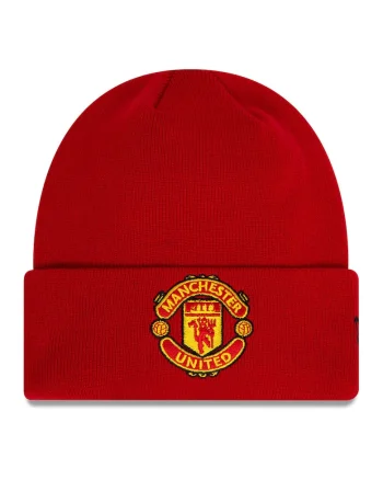 Caciual cu manseta Manchester United, Rosu inchis
