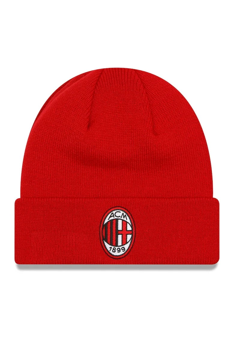 Caciula tricotata cu manseta AC Milan, Rosu vermillion