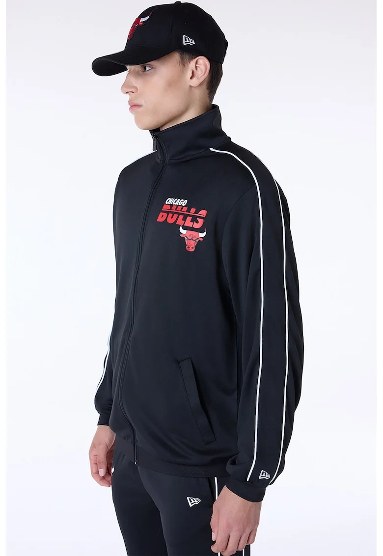Bluza de trening cu fermoar NBA Chicago Bulls, Rosu/Alb/Negru stins