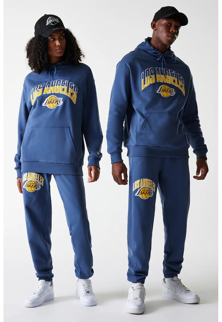 Pantaloni de trening unisex LA Lakers, Albastru pastel/Galben
