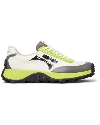 Pantofi sport cu garnituri sintetice Drift Trail, Alb/Gri