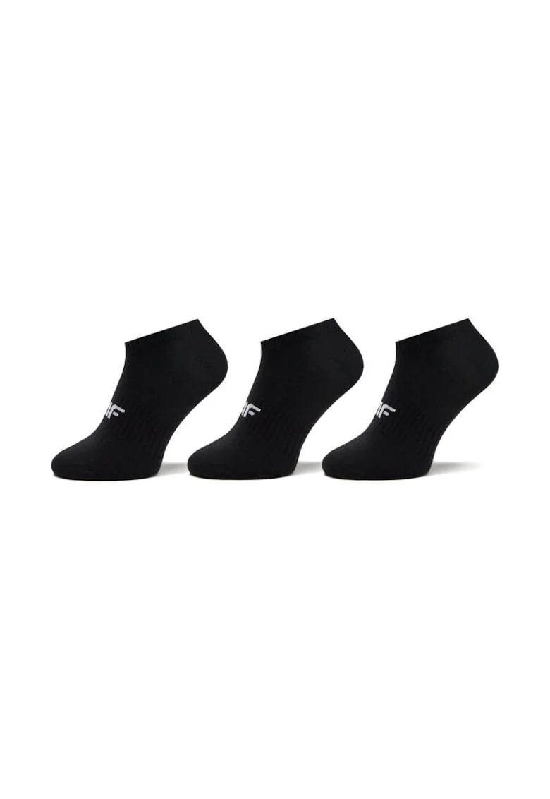 Set 3 perechi sosete dama,  303386238, Poliamida/Bumbac, One size, Negru