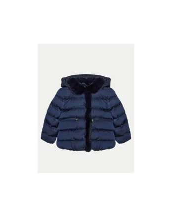 Geaca din puf 5837 Bleumarin Regular Fit, Poliester, Bleumarin