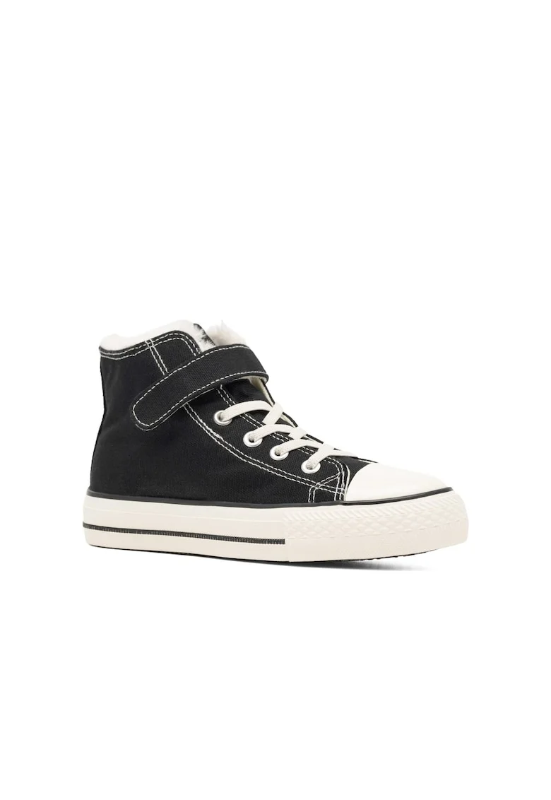 Tenisi fete,  5905588021094, Negru, Textil,