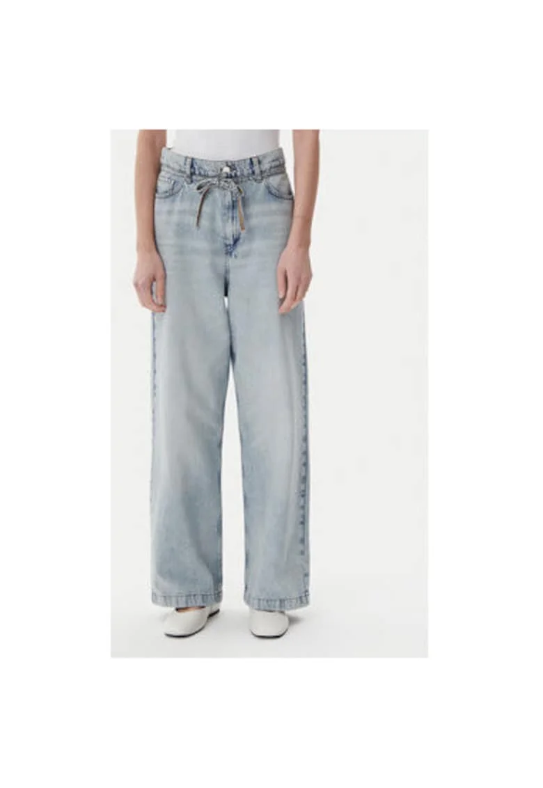 Pantaloni dama  T Mikkelsen, DAY65243679, Bumbac, Albastru, Albastru