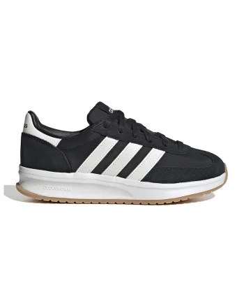Pantofi sport 70s 2.0 cu piele intoarsa Run, Alb/Negru